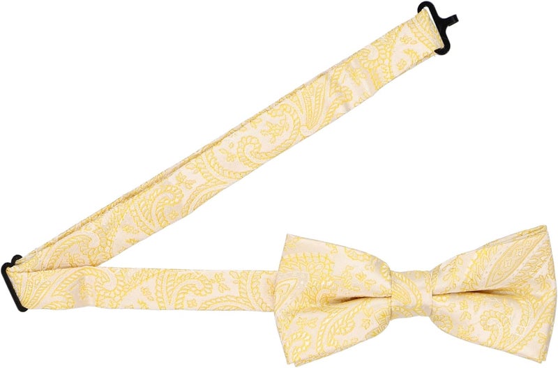 tiemart Pre-Tied Adjustable Men's Band Collar Bow Tie - Image 2